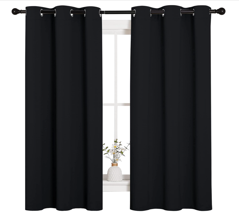 summer wellness tips - blackout curtains from Amazon