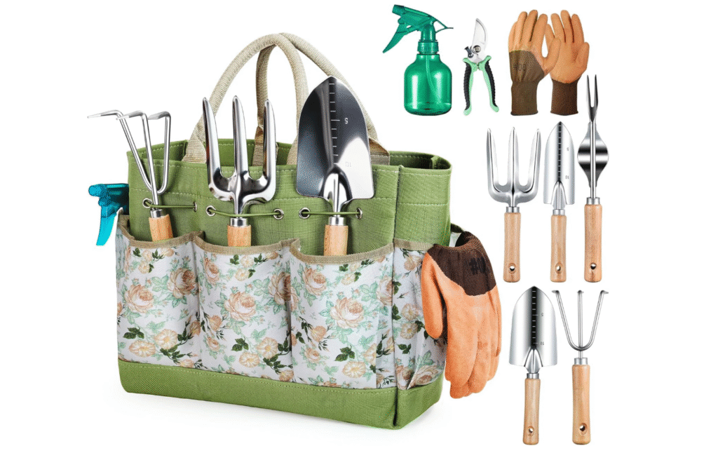 Grenebo 9-Piece Heavy Duty Rust Proof Gardening Tools Set