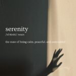 an image of a post that has the definition of the word "Serenity" on it which happens to be the name of this blog
