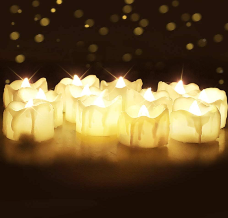 flamess flickering auto tea lights