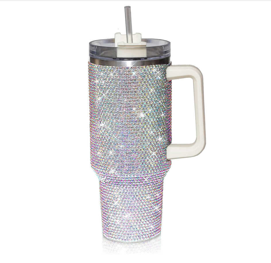 christmas gift ideas for teachers - insulated tumbler with bling
