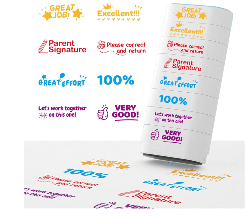 christmas gift ideas for teachers - grading ink stamps