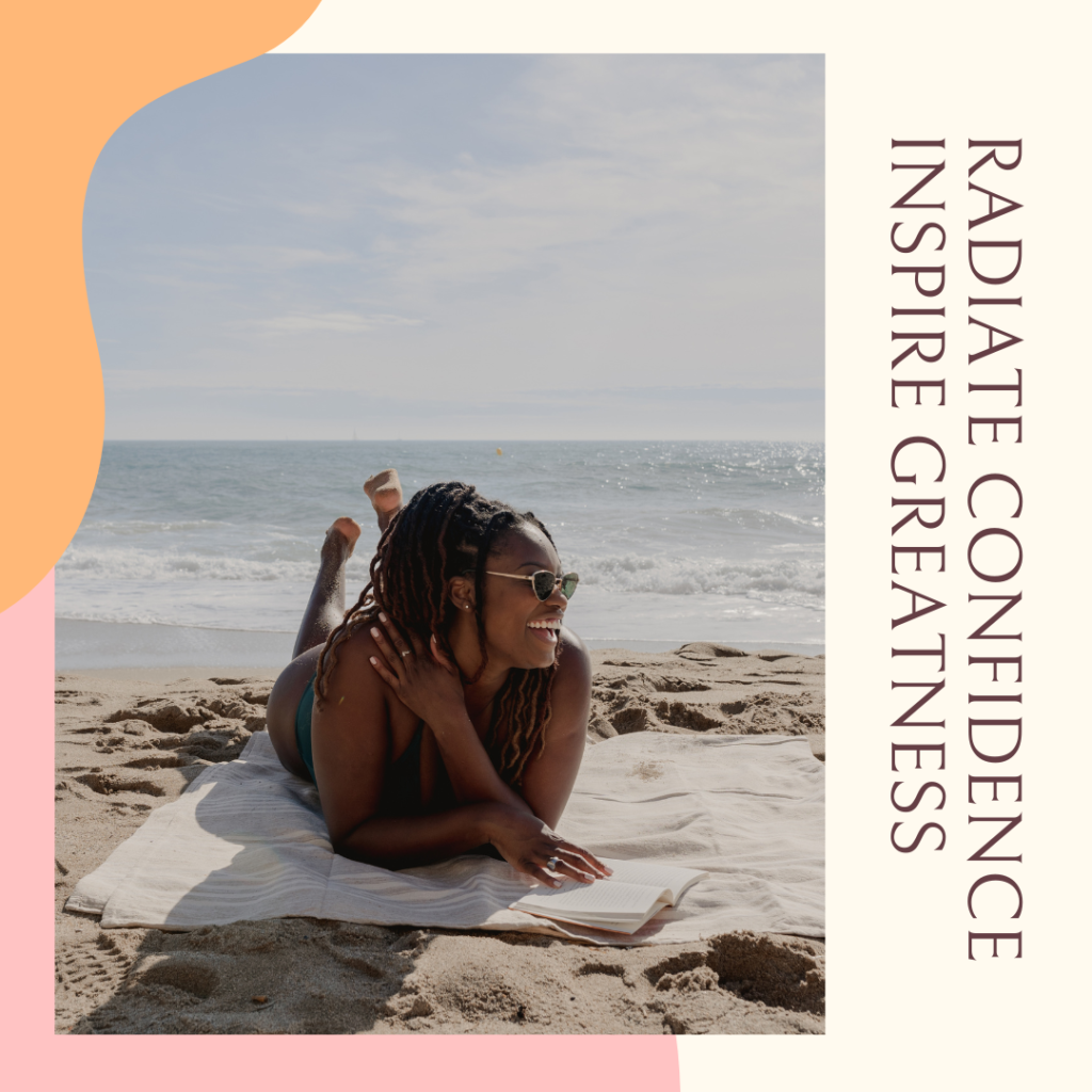 a 4-word quote that states, "RADIATE CONFIDENCE, INSPIRE GREATNESS"