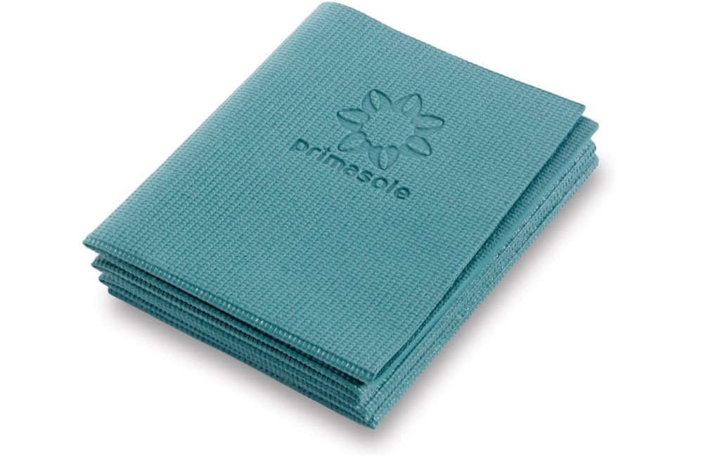 Primasole Folding Yoga Travel Pilates Mat Foldable Easy to Carry to Class Beach Park Tear-resistant Travel Picnics 4mm Thick 9 Colors