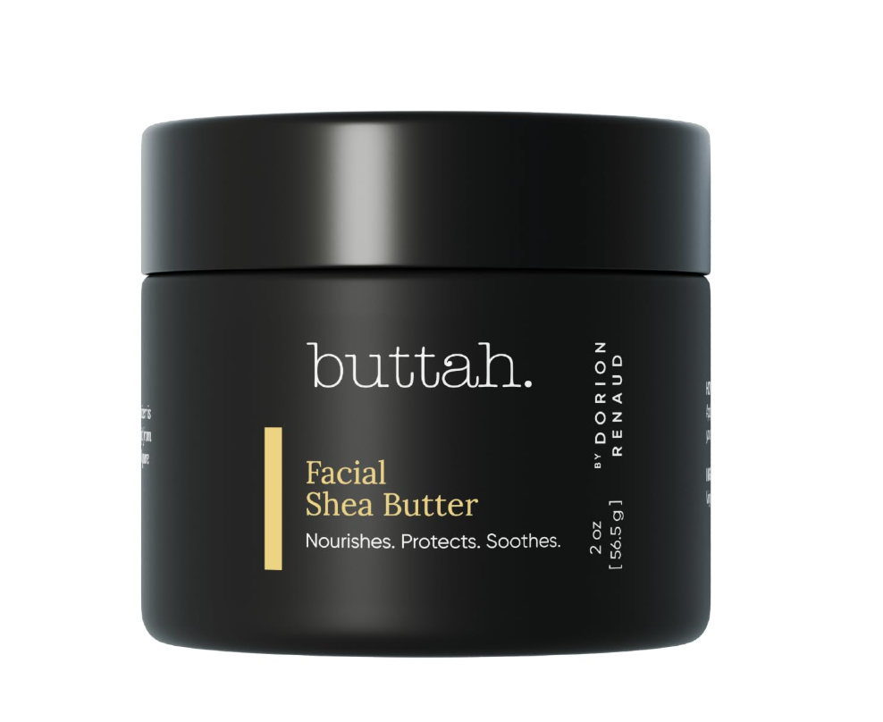skincare for dark skin men: Buttah Skin Facial Shea Butter 2oz - Organic Whipped Virgin Raw Moisturizer for All Skin Tones - Hydrating & Natural