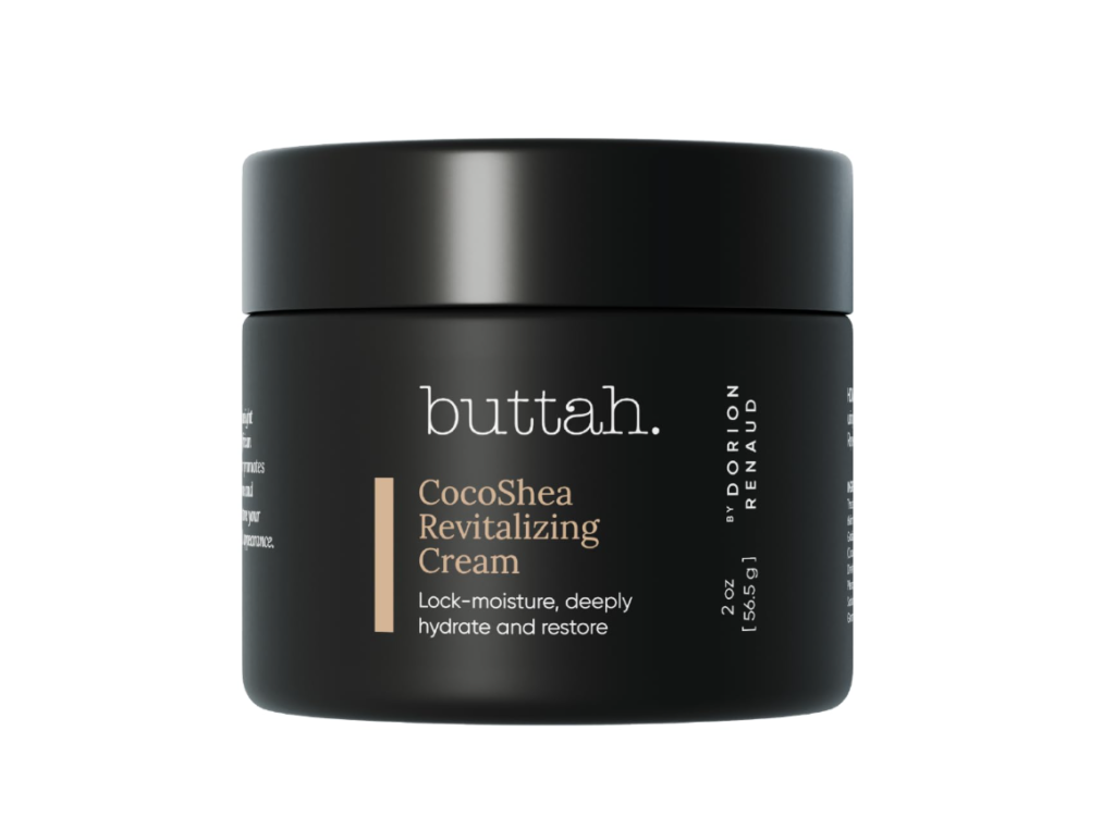 Buttah Skin CocoShea Revitalizing Cream 2oz - Natural & Organic African Shea & Cocoa Butter - Best Face Moisturizer for Dry Skin - Skin Protectant for Melanin Rich Skin