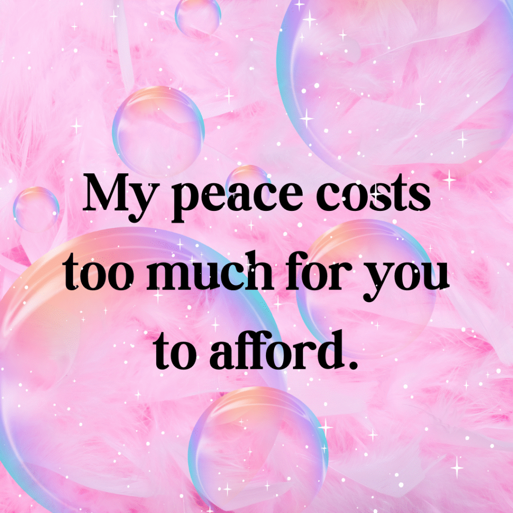a quote on a pink background with bubbles