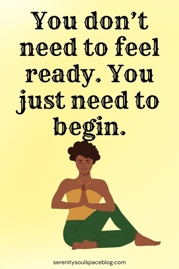 encouraging good morning quotes for her - a good morning quote with a woman in a yoga pose underneath the quote