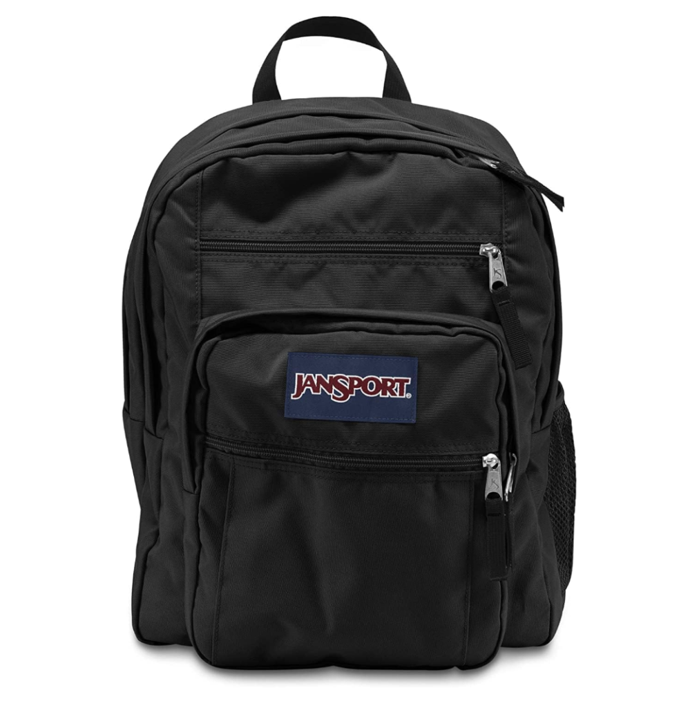 best backpack for middle school - a black JanSport Big Student Backpack
