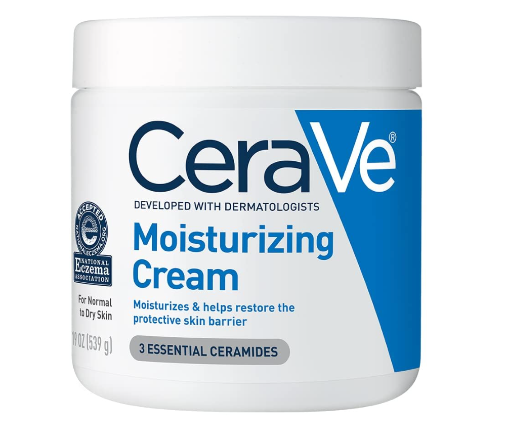 a jar of CeraVe Moisturizing Cream