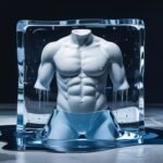 Reset Your Hormones and Melt Belly Fat - a pic depicts a sculpted human torso melting inside a block of ice