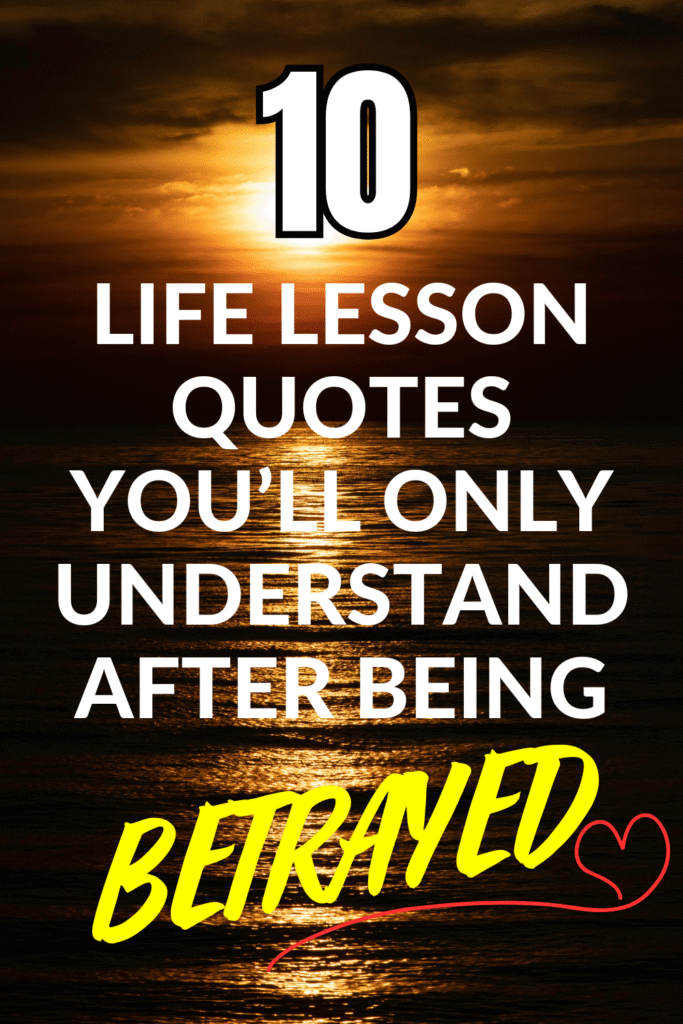life lesson quotes - the Pinterest pin cover