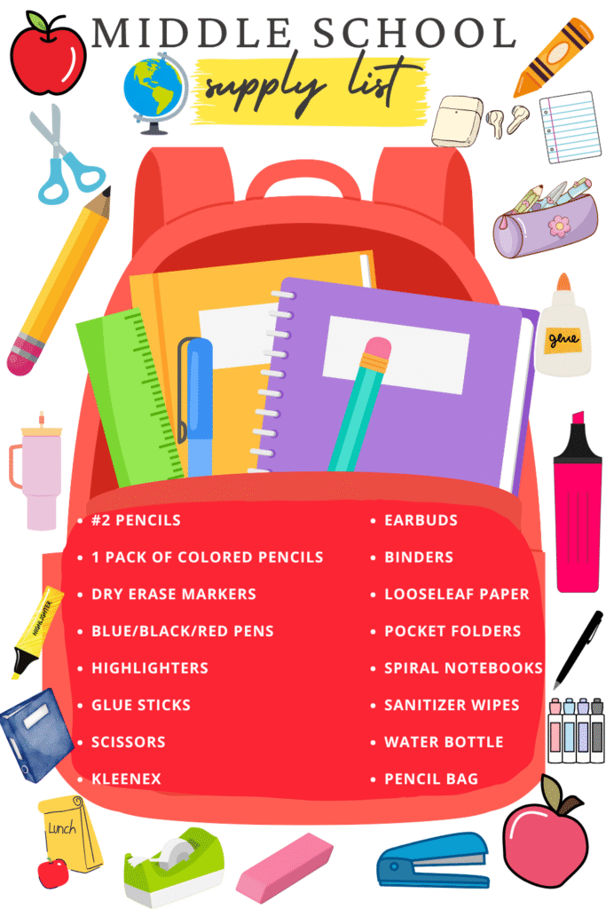 popular back to school items Pinterest pin
