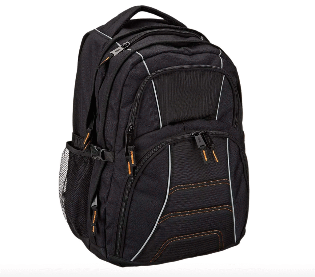 back to school - black backpack for students