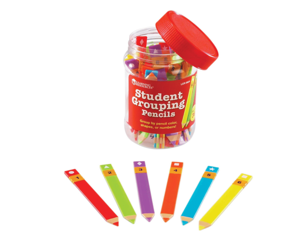 student grouping pencils
