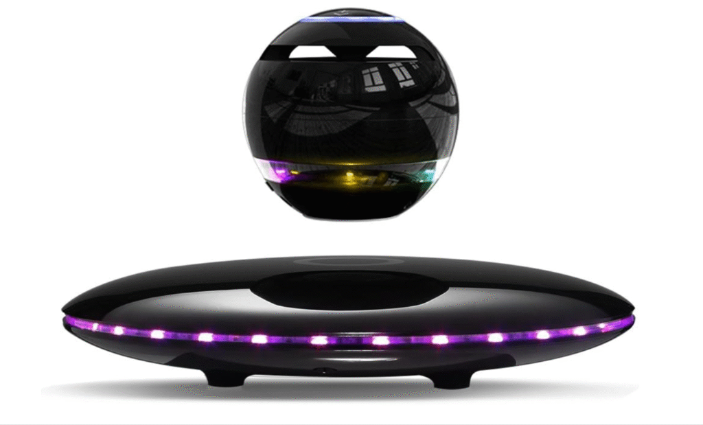welcome back-to -school: levitating bluetooth speaker