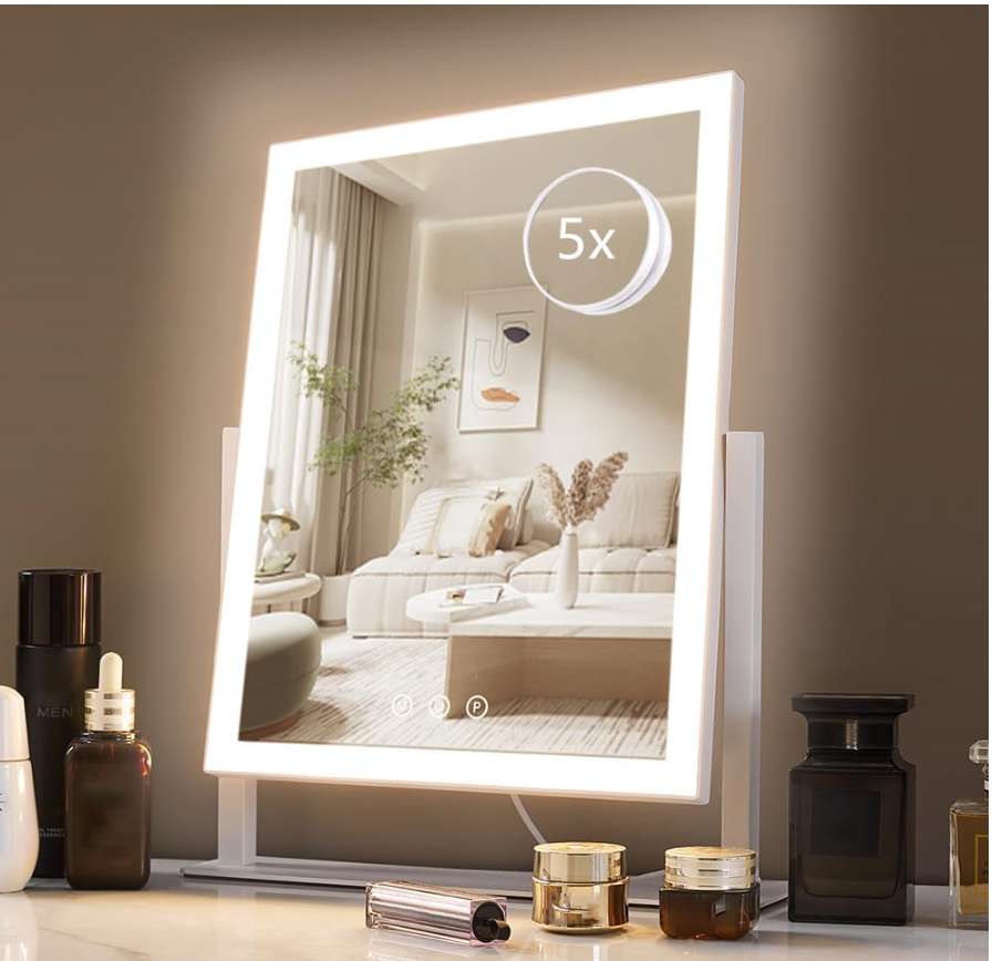 30 day glow up challenge - lighted makeup/vanity mirror