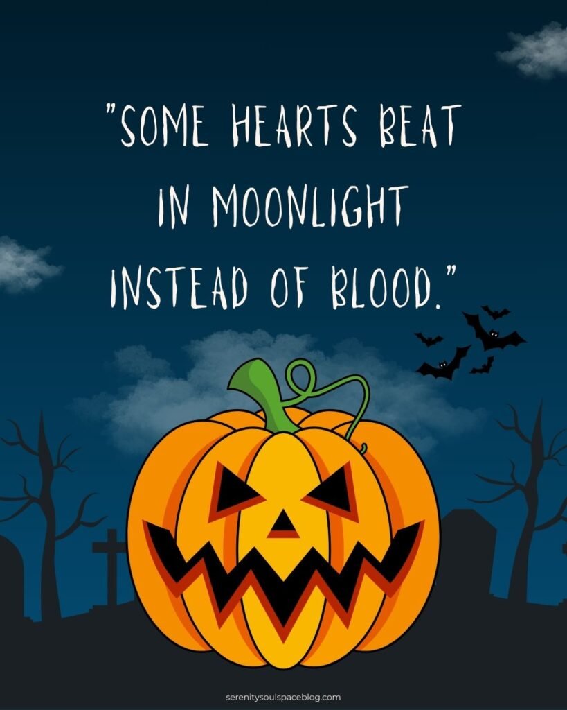 Halloween quotes aesthetic jack-o-lantern