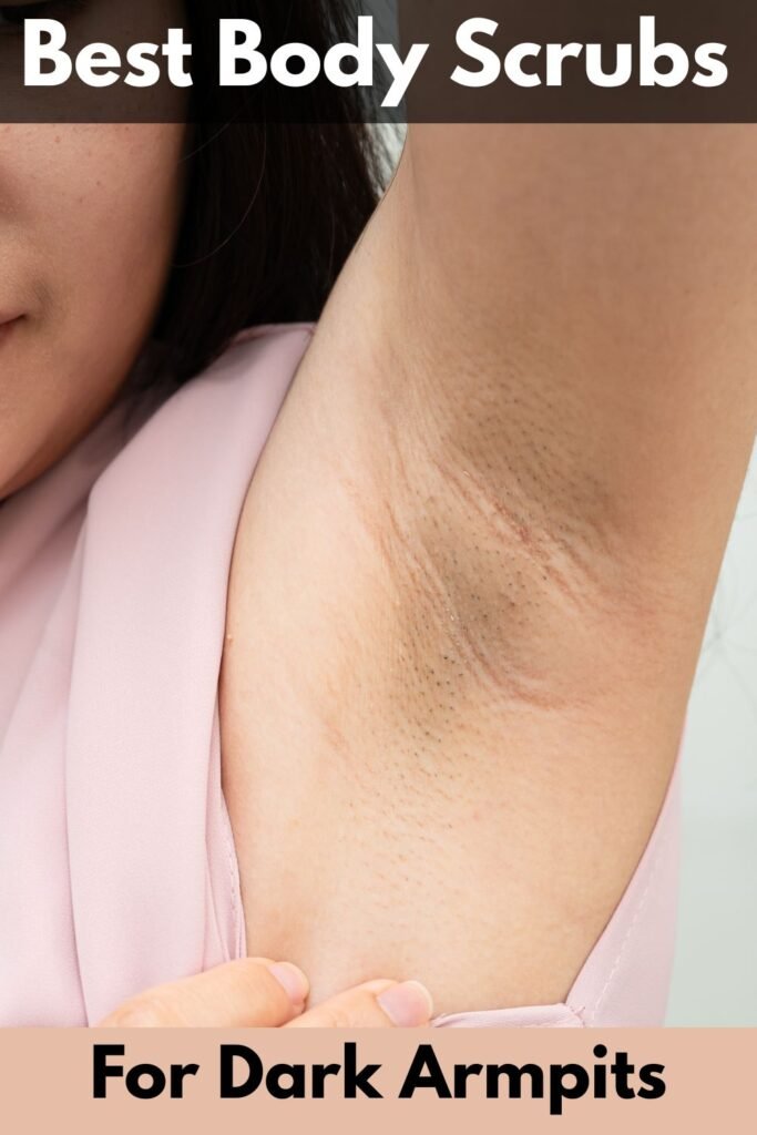 a close up of a woman's armpit that is darker than it's supposed to be