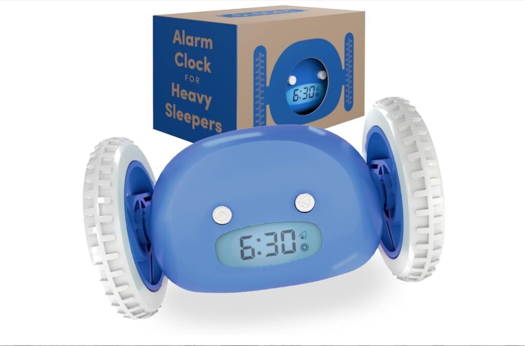 Clocky – Extra Loud Rolling Alarm Clock for Heavy Sleepers