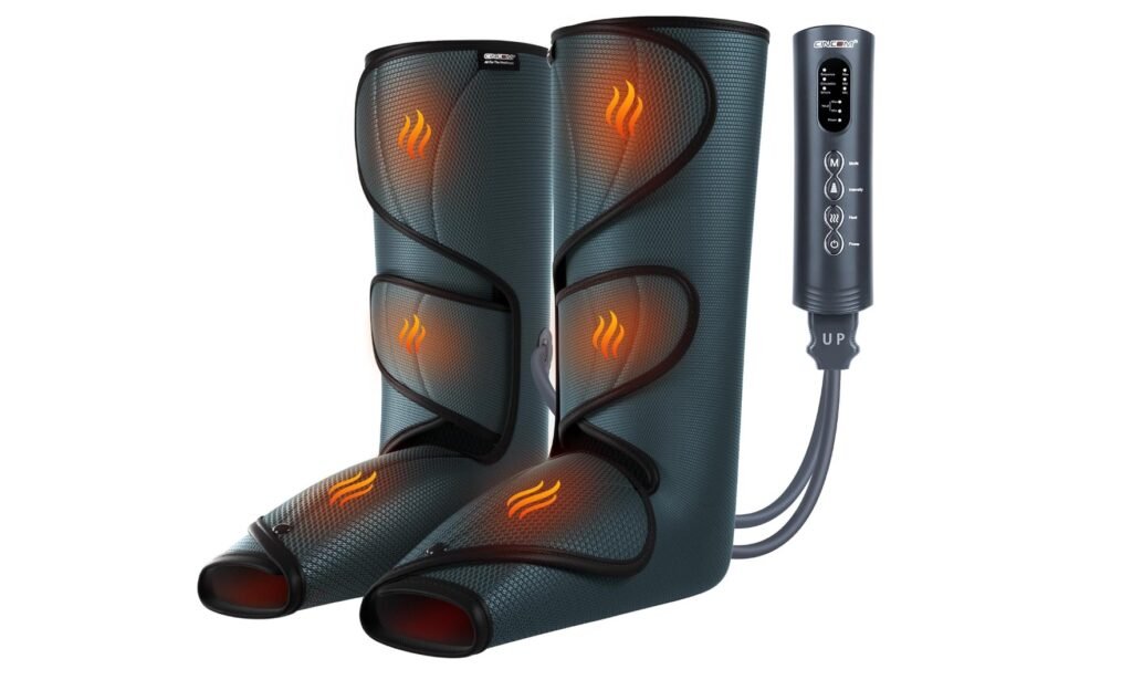 Heated Leg Compression Massager for Circulation & Pain Relief