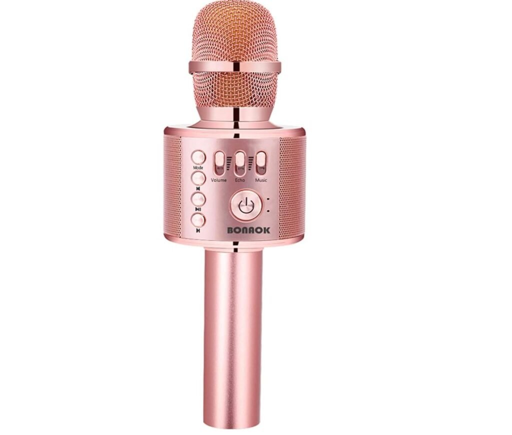 karaoke mic in pink