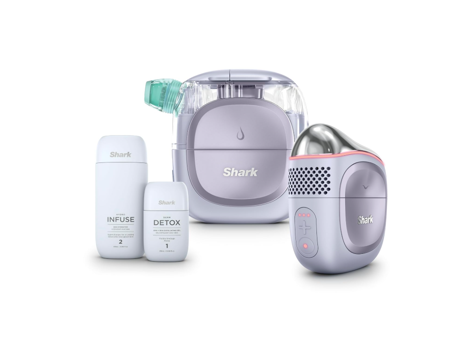 Shark FacialPro Glow Hydro-Facial System with Hot & Cold Therapy – Lilac