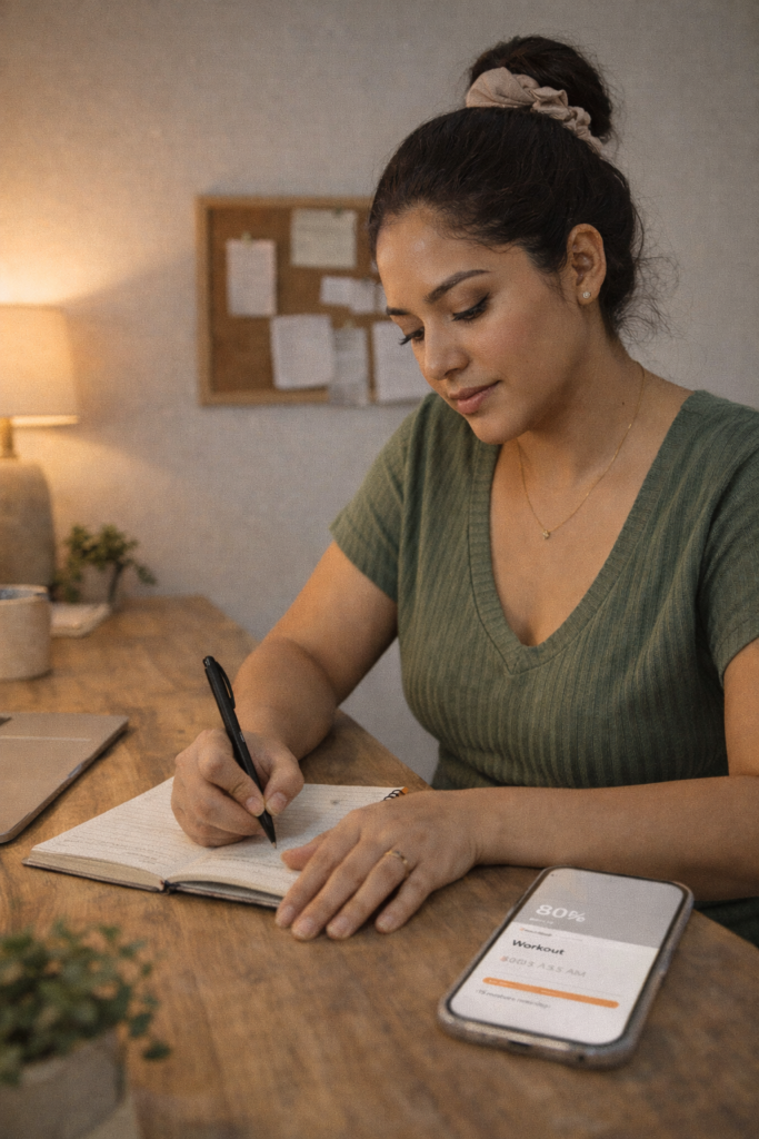 Focused work and workout reminder